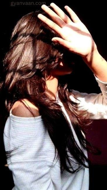 Beautiful Hidden Face Dp Pic For Girl 6 - hidden face DP for girls