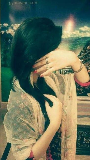 Beautiful Hidden Face Dp Pic For Girl 7 - hidden face DP for girls