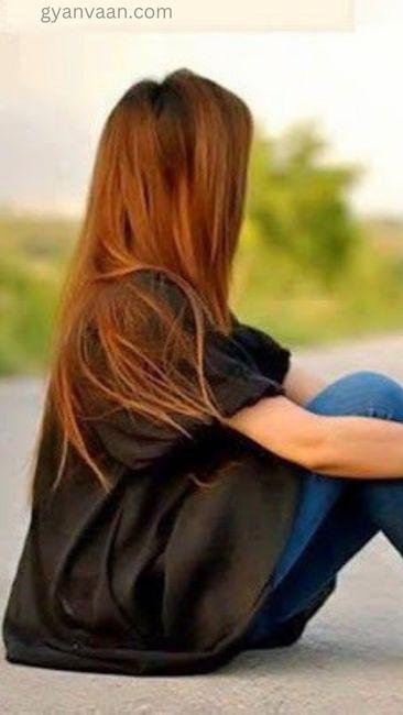 Stylish Hidden Face Dp 6 - hidden face DP for girls