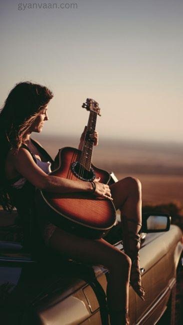 stylish guitar DP for girls 7 - stylish DP for girls