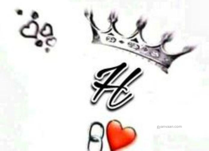 stylish h alphabet dp 9 - h name dp