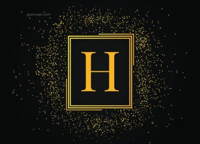 stylish h letter dp 1 - h name dp
