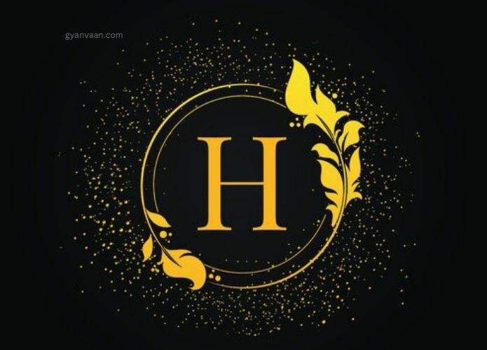 stylish h letter dp 4 - h name dp