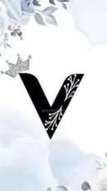 v letter dp for whatsapp 7 - v name dp