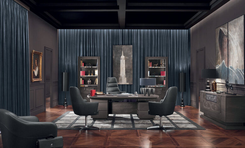 Modern Luxury CEO Office Design: Elevating the Corner Office 1 Modern Luxury CEO Office Design